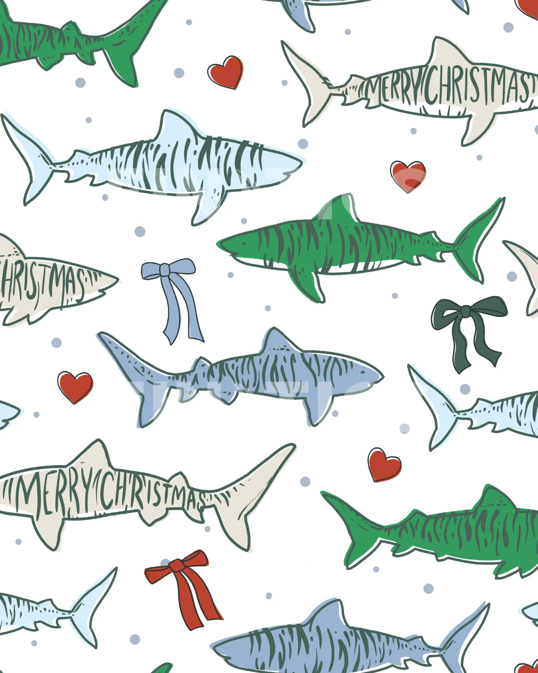 SHARKMAS GIFT WRAP ROLL - Image 2